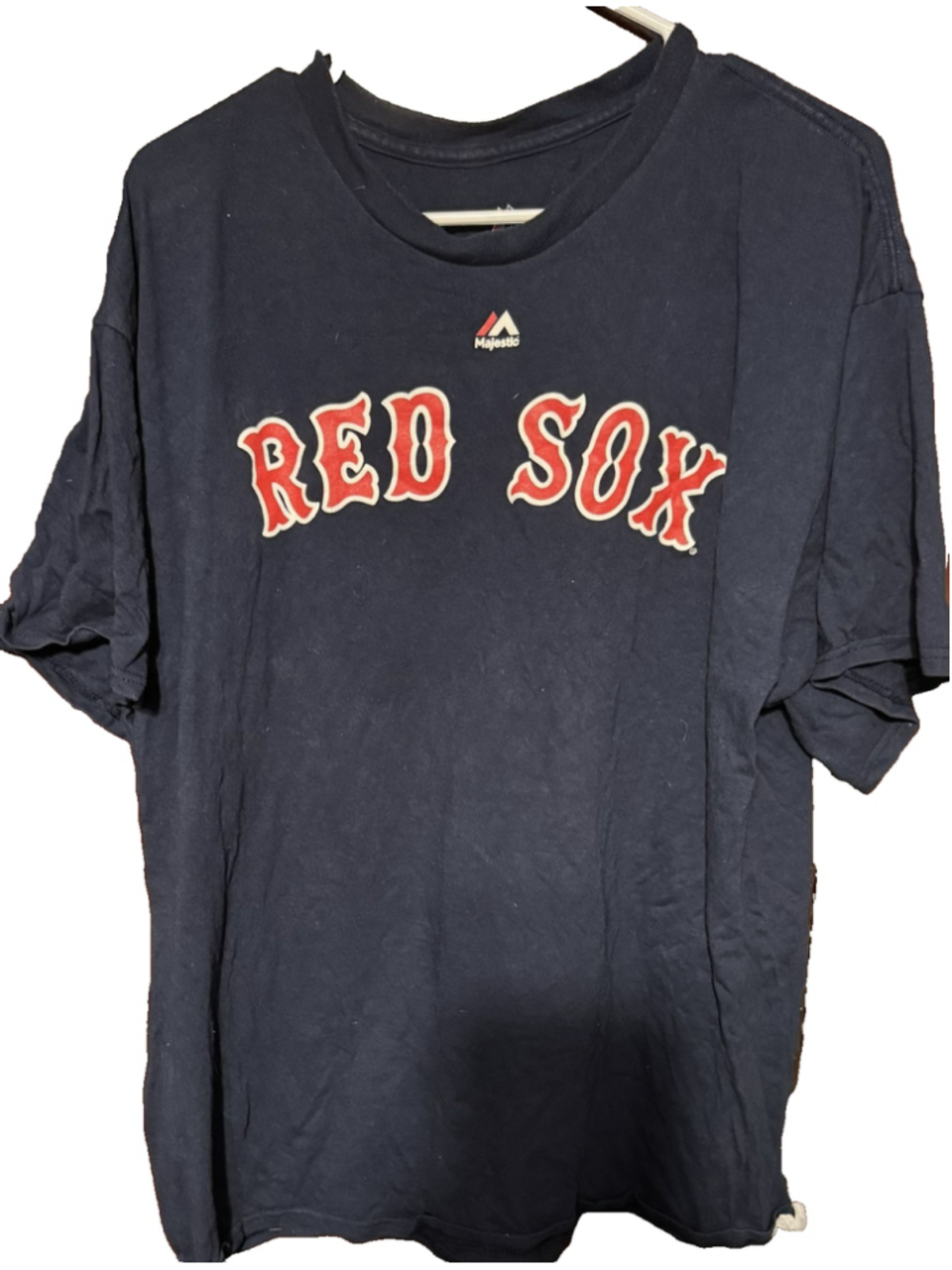 Boston Red Sox Majestic Short Sleeve Tee Men's XL Blue MLB